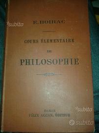 Cours elementaire de philosophie. E.Boirac