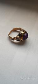 Anello oro 12 kt con scrigno