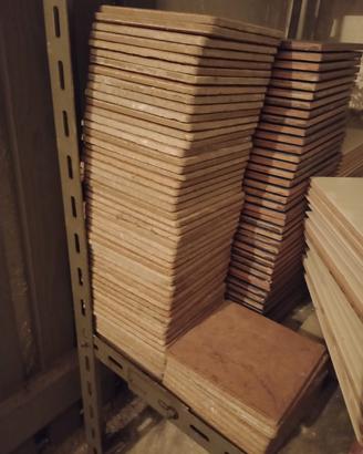 Stock ceramiche 0,15 x 0,15, marroni