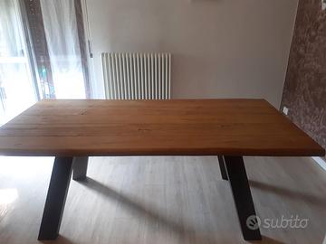 TAVOLO DESIGN LEGNO MASSELLO 200X100 CM
