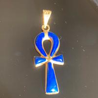 Ank egiziano oro 18 carati e Lapislazuli