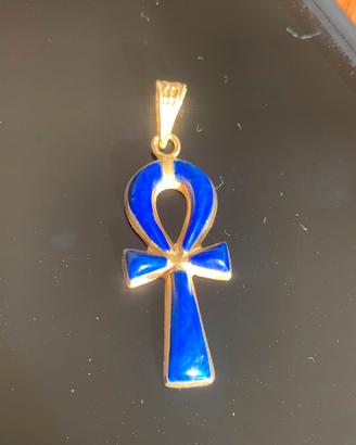 Ank egiziano oro 18 carati e Lapislazuli