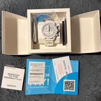 Moonswatch omega snoopy white nuovo, certificato