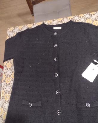 due cardigan donna nero xl