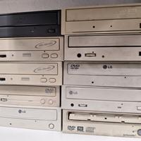 Lotto 10 pz. Masterizzatori/Lettori CD/DVD Vintage