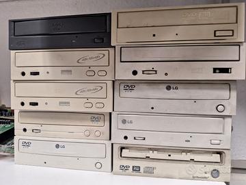 Lotto 10 pz. Masterizzatori/Lettori CD/DVD Vintage