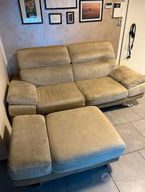 divano 3 posti + pouf