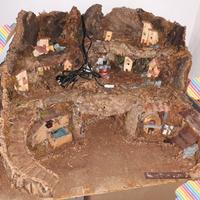 Presepe artigianale fatto a mano perfette condizio