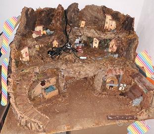 Presepe artigianale fatto a mano perfette condizio