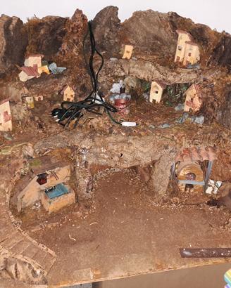 Presepe artigianale fatto a mano perfette condizio