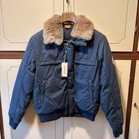 Bomber crazy duck uomo - vera piuma e lapin - L