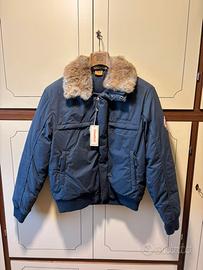 Bomber crazy duck uomo - vera piuma e lapin - L