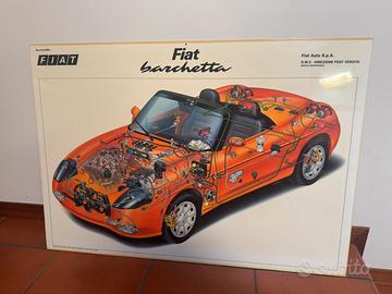 Poster officina fiat barchetta