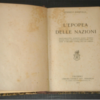 libro antico l'epopea delle nazioni 1916 rilegato