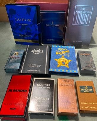 Set fialette profumo uomo anni 80-90