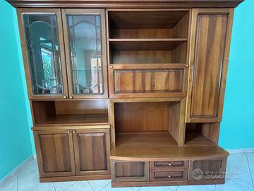 Mobile soggiorno classico in legno – 240x220 cm