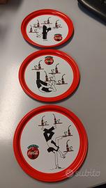 Tre sottobicchieri Coca Cola