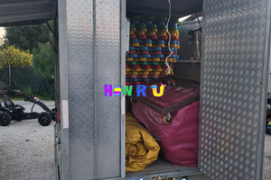 Carrello rimorchio auto furgonato uso speciale