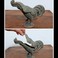 Scatola Galletto déco metallo anni 60 