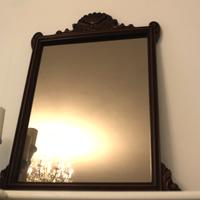 Specchio vintage legno marrone