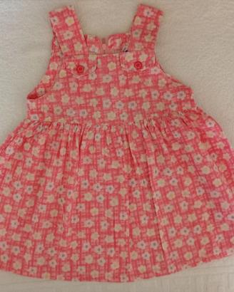 Vestito bambina fantasia fiori rosa