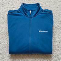 Felpa Champion Blu con Zip Intera