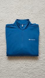 Felpa Champion Blu con Zip Intera