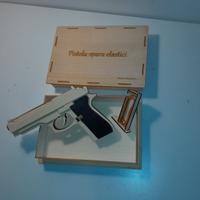 Pistola spara elastici artigianale in legno
