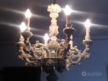 Lampadario in ceramica Veneziano