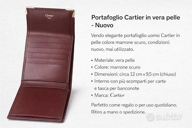 PORTAFOGLIO CARTIER PARIS