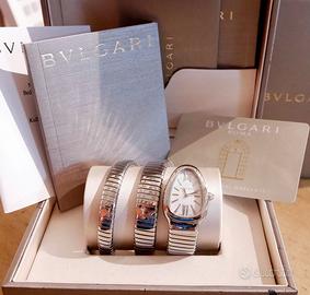 Bulgari Serpenti ref. SP35S Tubogas 3 Giri Acciaio