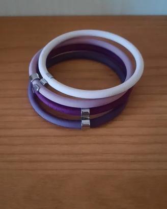 Bracciali HipHop lilla e viola