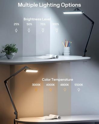 MEDIACOUS Lampada LED di design touch da scrivania