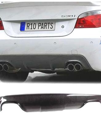 DIFFUSORE BMW E60 E61 LOOK M DOPPIA USCITA CARBONI
