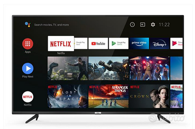 TCL - Smart TV LED UHD 4K 43" 43P615-Nero