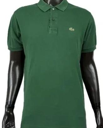 Lacoste Polo Uomo 7 ( 2XL ) Verde Crocodile Cotone