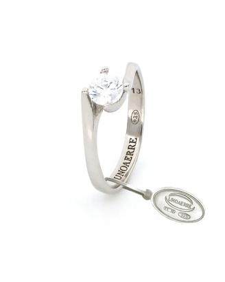Anello UNOAERRE Solitario in argento bianco 5815