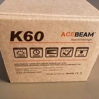 Torcia LED Acebeam K60 5000 Lumen 1 Km