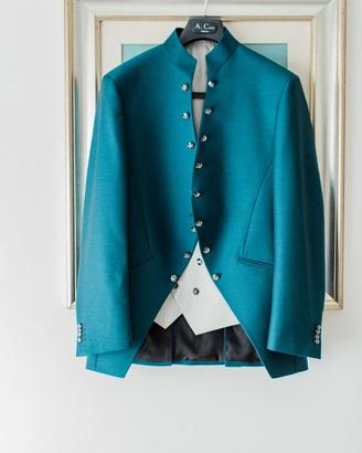 🤵 Abito da sposo sartoriale - verde petrolio