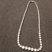 Girocollo Argento con brillanti sintetici