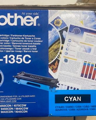BROTHER TN-135C CIANO ORIGINALE PER HL4040/4050/40