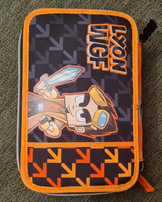Lyon Gamer, astuccio scuola 3 Zip – 22/23
