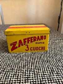 Scatola   in latta zafferano 3 Cuochi