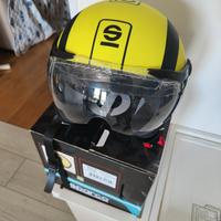 Casco Sparco fluo nero