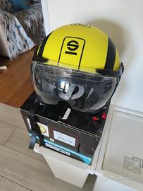 Casco Sparco fluo nero