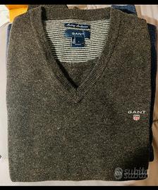 Maglione in lana GANT scollo a V da uomo