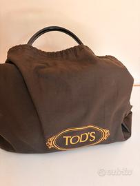 Borsa marrone scamosciata Tods