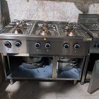 Cucina a gas 6 fuochi
