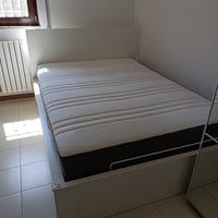 Letto contenitore con materasso, 1 piazza e 1/2