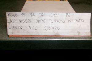 Kit alberi a camme volkswagen polo 1.6tdi tipo dgc